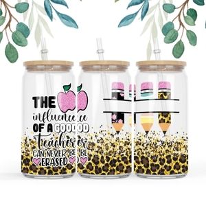 Libbey Glass Can Cup - Teacher